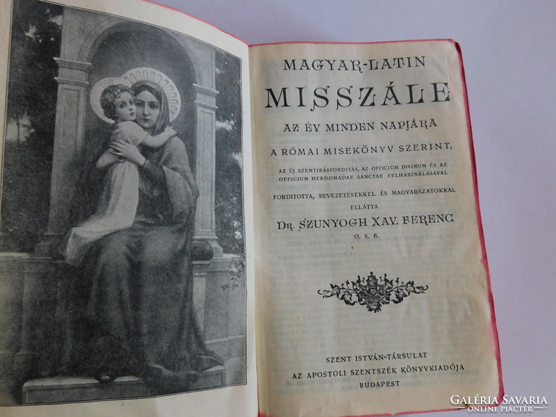 Hungarian-Latin Missal missal, 1933 edition