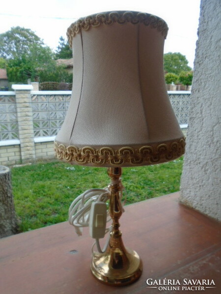 Baroque copper candle holder - table lamp height 40 cm in brilliant condition