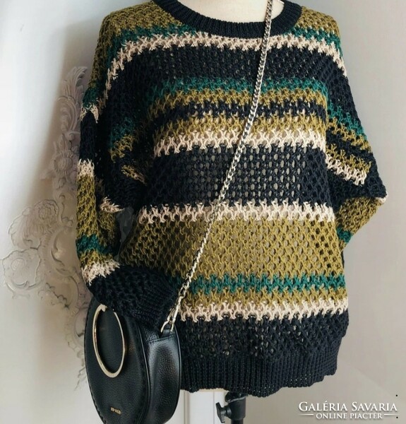 Vanessa bruno 38-40 linen, colored, knitted sweater