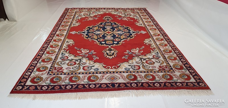 3199 Beautiful Hindu Tabriz Hand Knotted Woolen Persian Rug 203x315cm