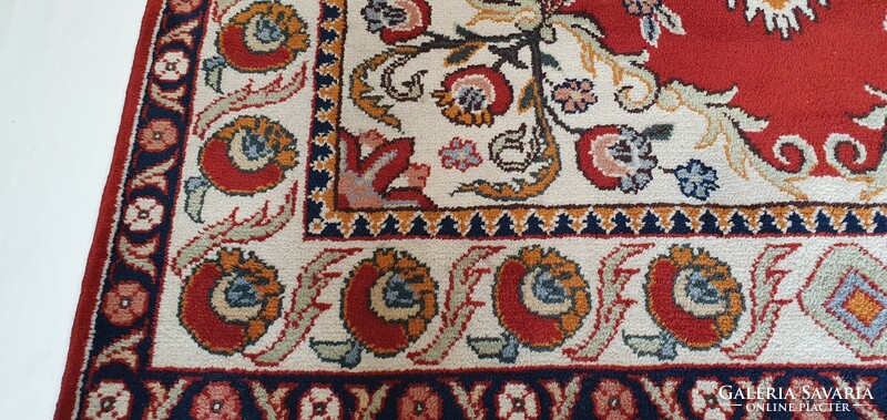 3199 Beautiful Hindu Tabriz Hand Knotted Woolen Persian Rug 203x315cm