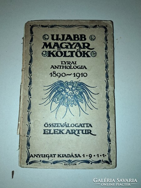 Ujabb magyar költők LYRAI ANTHOLOGIA 1890-1910
