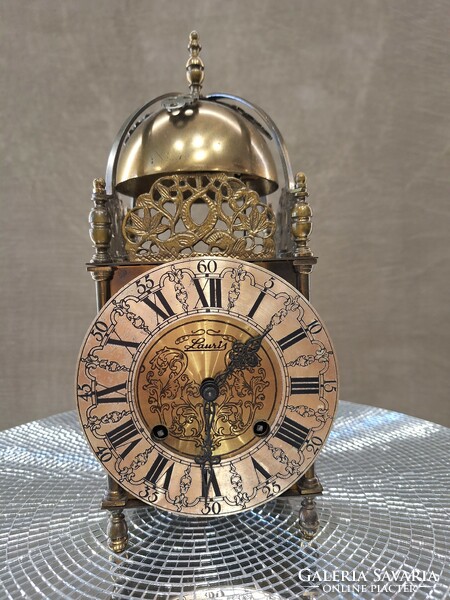 Solid copper table clock, travel clock