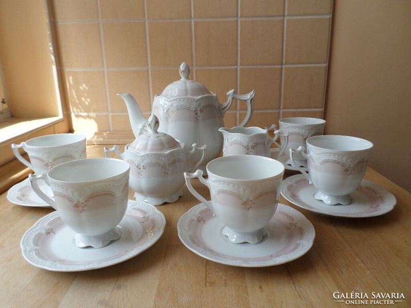 Hutschenreuther Bavarian Victorian porcelain tea and coffee set for 5 people