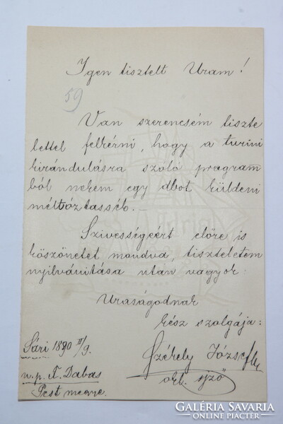 KÉZIRAT Kossuth Lajos turini látogatásával kapcsolatos levelek 1890 !!