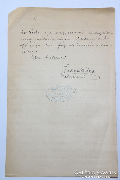 Manuscript letters related to the visit of Louis Kossuth to Turin 1890 !!
