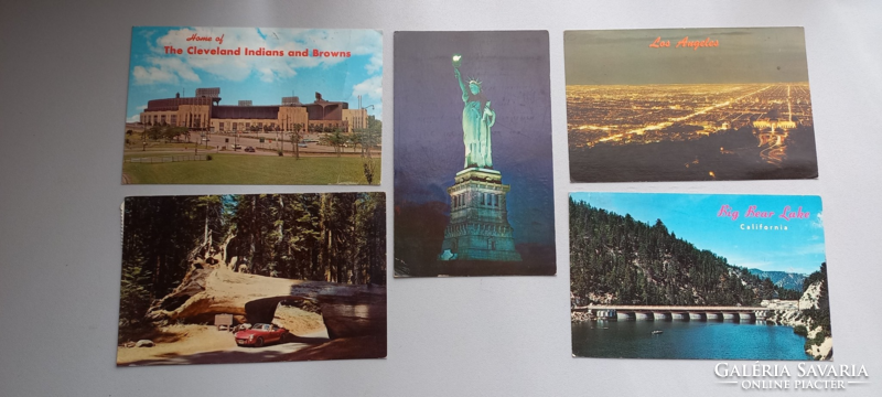 USA képeslapok vegyesen, bélyeggel