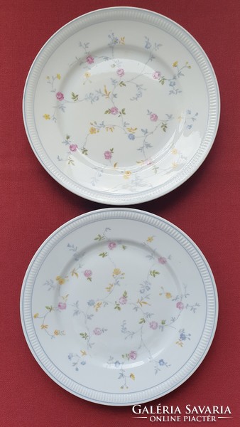 2db Triptis német porcelán kistányér tányér virág mintával