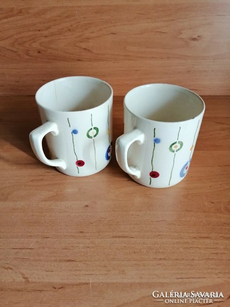 Antique granite mug in pairs (14 / d)
