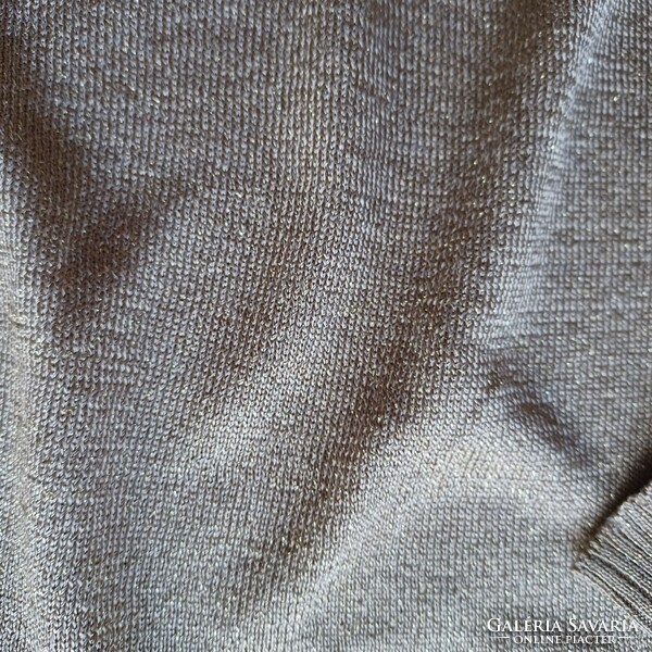 Óarany-lurex vékony pulóver, új. ZARA márka