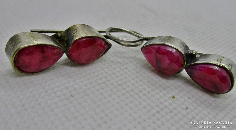 Beautiful old ruby earrings