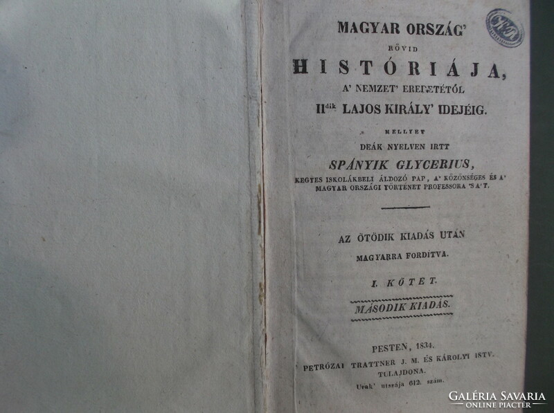 Short history of Hungary book spanyik glycerius