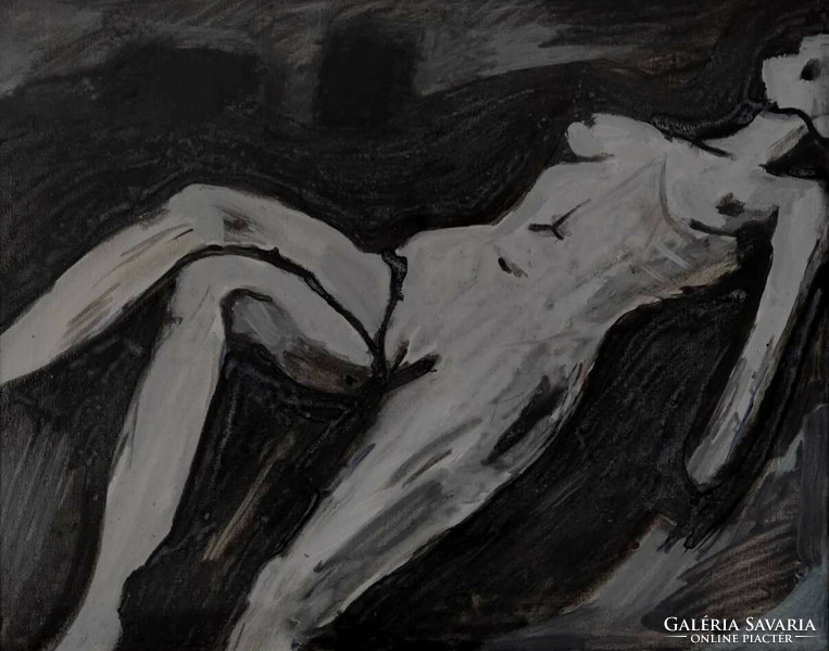 Gábor Tunyogi: severance c., Painting nude modern