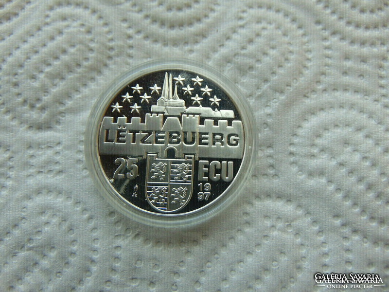 Luxembourg silver 25 ecu 1997 pp 23.07 Grams