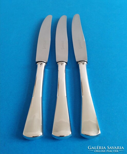 Ezüst nagy kés főételes 3 darab angol fazon