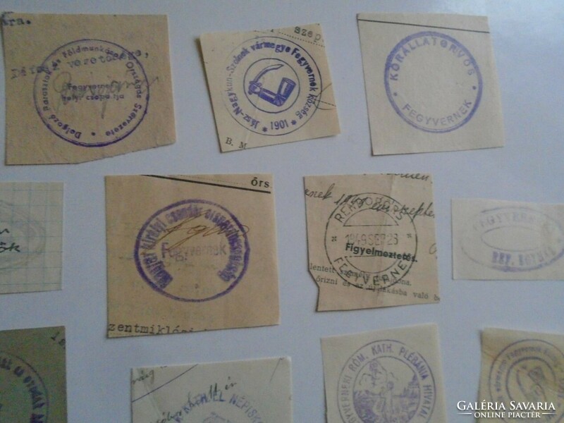 D202294 old stamp impressions for weapons - 25 pcs approx. 1900-1950's
