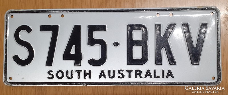 Ausztrál rendszám rendszámtábla S745-BKV South Australia  Ausztrália