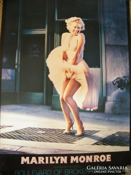 Marilyn Monroe Gotfrid Helnwein híres nagy méretű litográfia nyomata (1988)