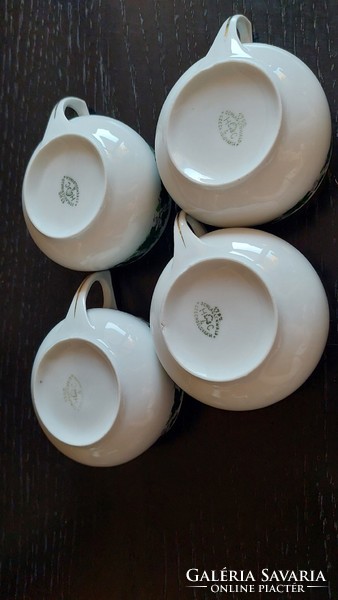 H&C Schlaggenwald porcelán kávés csészék 4 db.