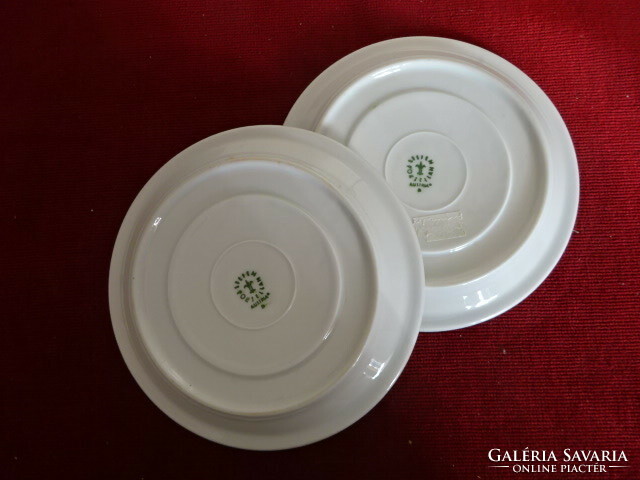 Lilien porcelain tea cup coaster, two pieces, diameter 14.8 cm. Jokai.