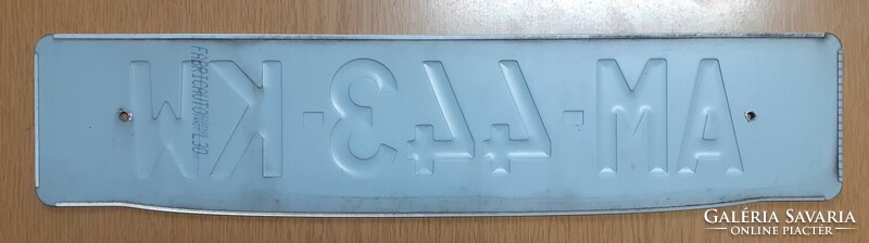 French license plate number plate am-443-kw France 2.
