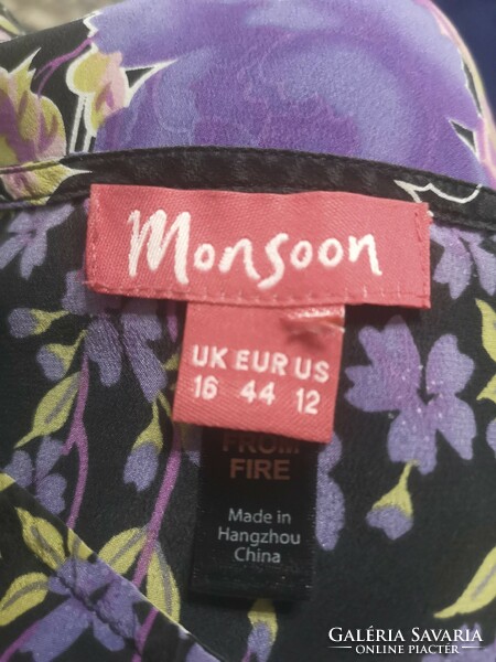 Monsoon 42-es silk, hernyóselyem alkalmi ruha