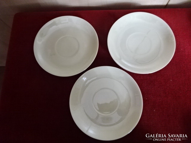 Japanese porcelain tea cup coaster, three pieces, diameter 13.7 cm. Jokai.