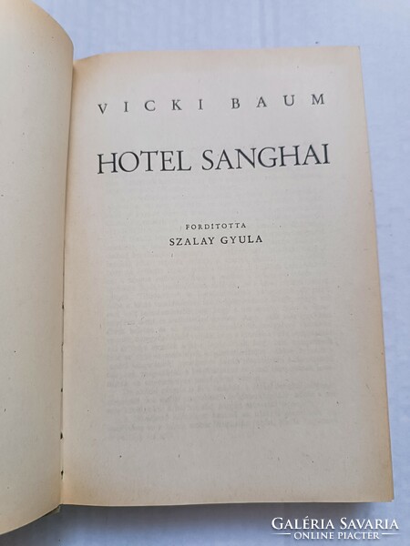 Vicki Baum: Hotel Sanghai