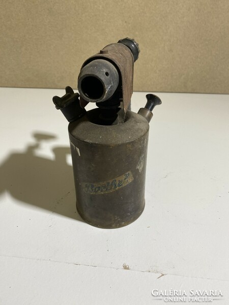 Retro gasoline soldering lamp found in good condition, 20 cm. 4868