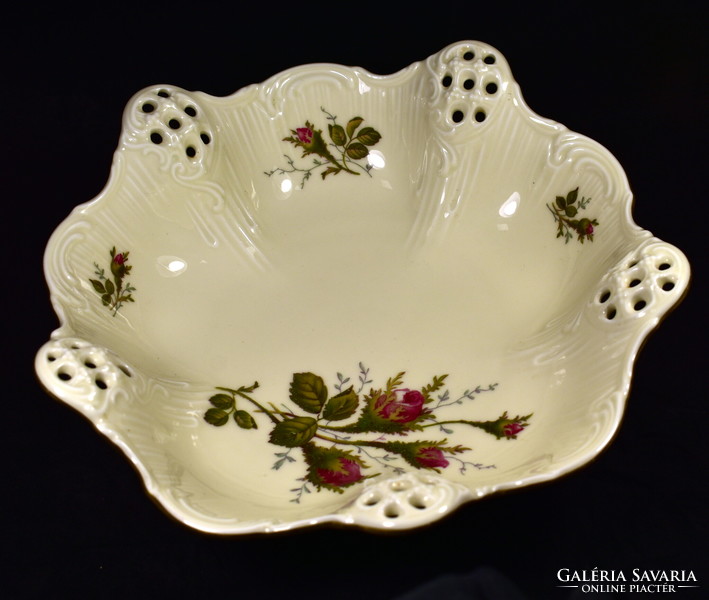 Rosenthal deep porcelain serving bowl with rose pattern