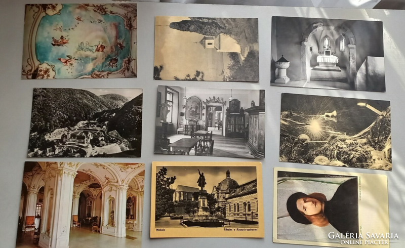Régi magyar postatiszta képeslapok egyben