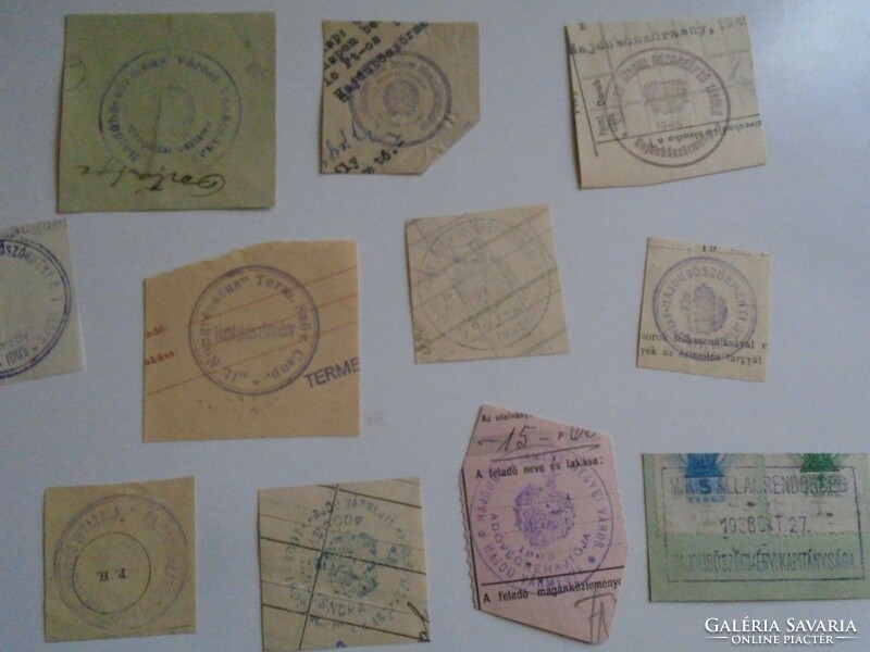 D202300  HAJDÚBÖSZÖRMÉNY régi bélyegző-lenyomatok   -  28 db  kb 1900-1950's