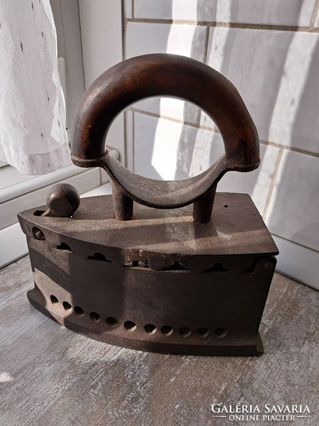 Old cast iron iron