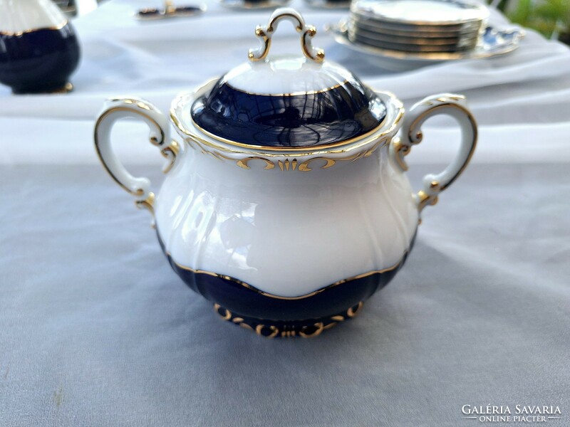 New! Zsolnay pompadour tea sugar bowl