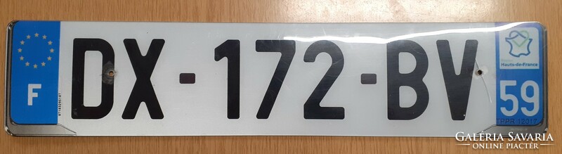 French license plate dx-172-bv France 2.