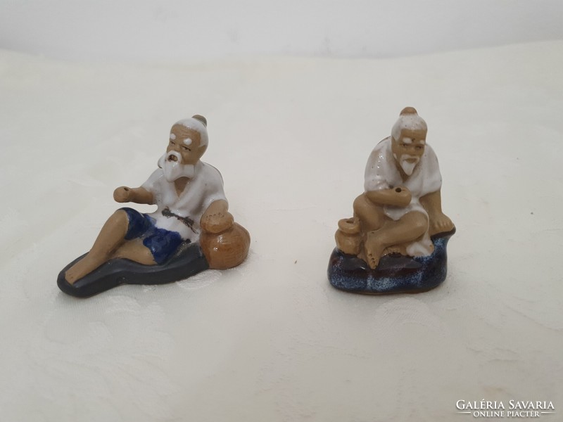 Kínai halász kerámia figurák