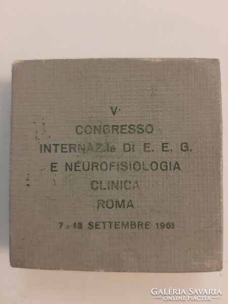 Hans Berger Bronze Memorial Medal from 1961 International Congress of Electro.And Clinical Neurophysiology in Rome