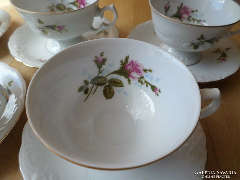 Wawel lengyel rózsás porcelán csésze szett - darabra