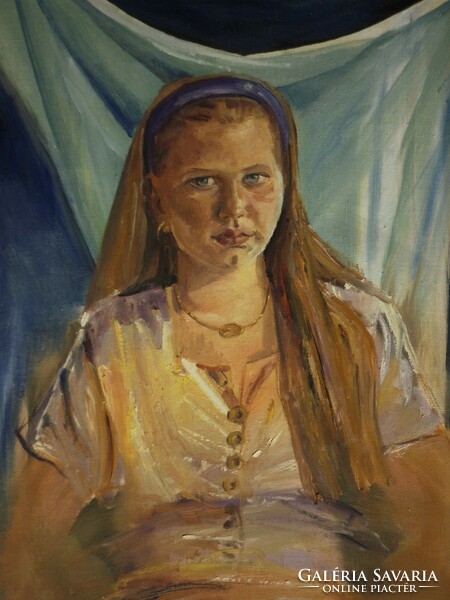 Eszter Mattioni (1902-1993): portrait of a girl
