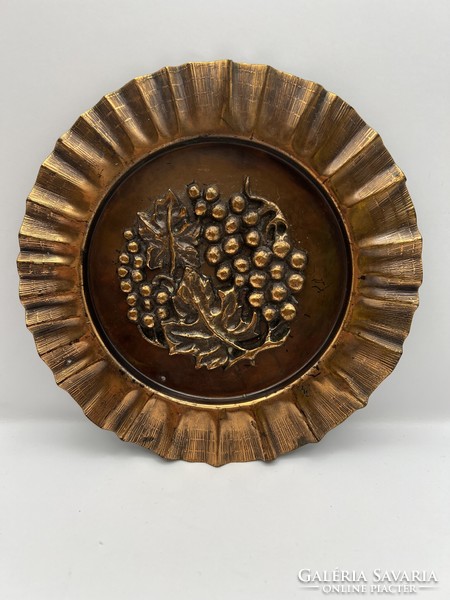 Copper dinner plate, 16 cm diameter work. 4932