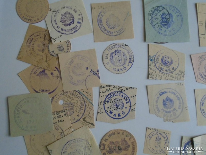 D202357 MAKÓ régi bélyegző-lenyomatok  59  db.   kb 1900-1950's