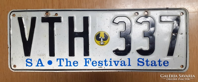 Australian registration number plate vth-337 sa the festival state Australia