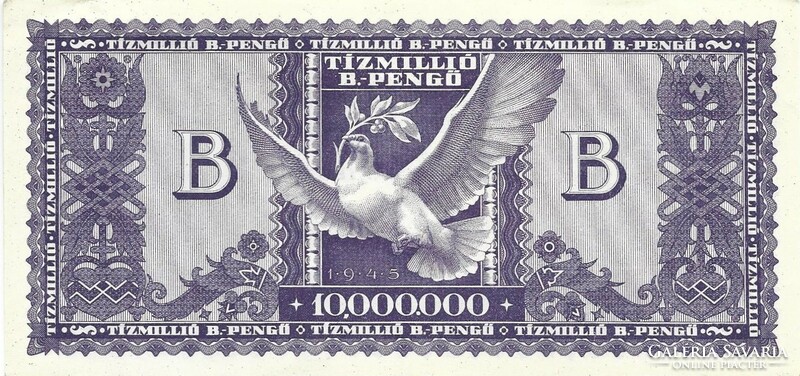 Tízmillió b.-pengő 1946 2. hajtatlan