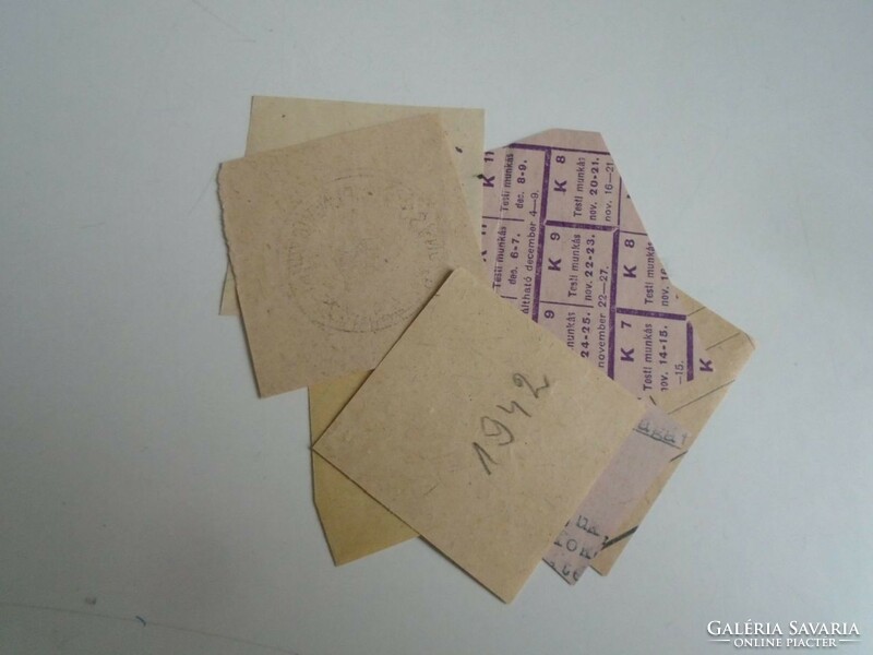 D202330  CSENGER régi bélyegző-lenyomatok 7 db.   kb 1900-1950's