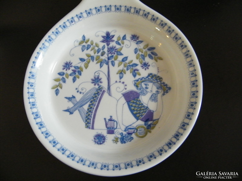 Vintage Figgjo Turi design Lotte skandináv, norvég porcelán szervírozó tál
