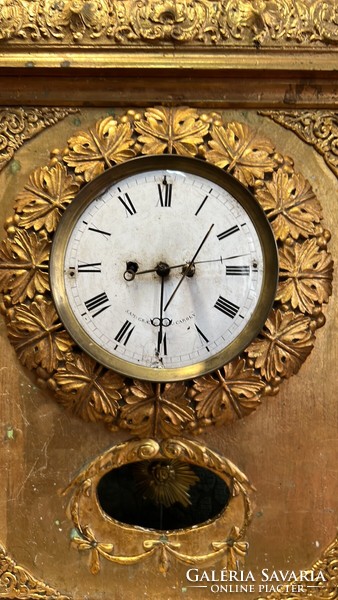 XIX. Biedermeier half-baked clock from Charlemagne