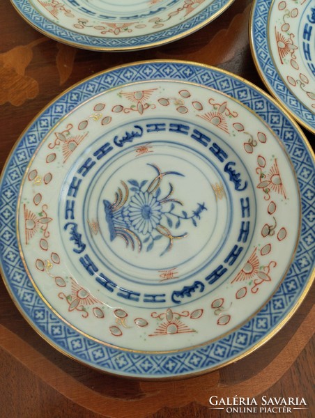 3 Chinese porcelain plates.