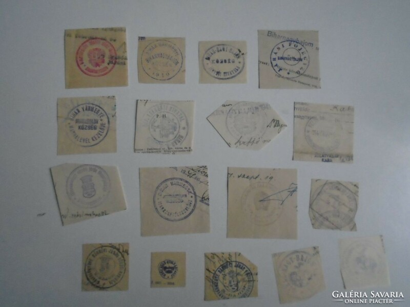 D202339 Grandfather of Bihar - Bihar etc. 16 old stamp impressions. About 1900-1950's