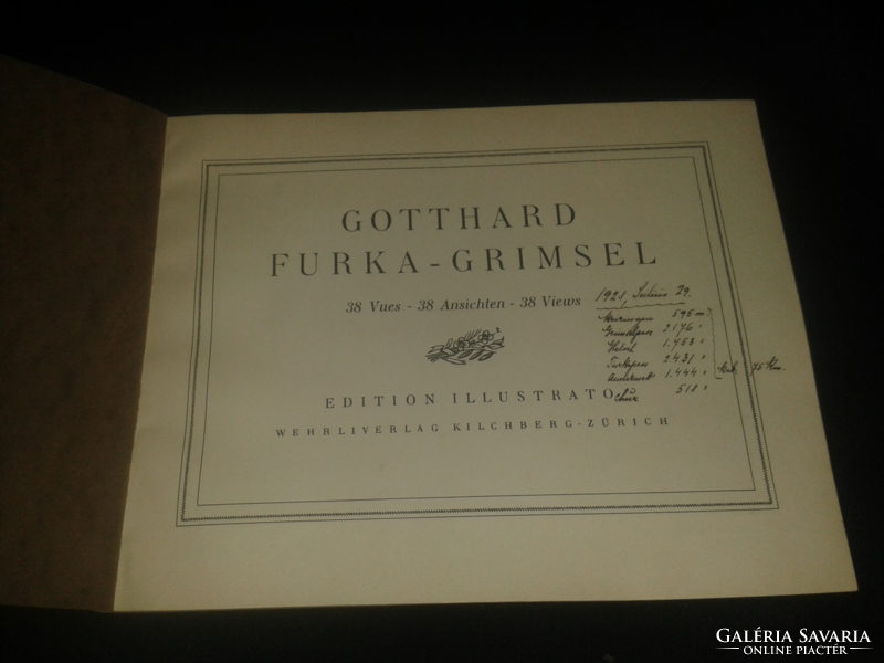 1928 Gotthard furka-grimsel 38-page album booklet / guidebook