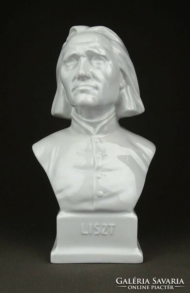 1D647 Herendi porcelán büszt Liszt Ferenc 23 cm